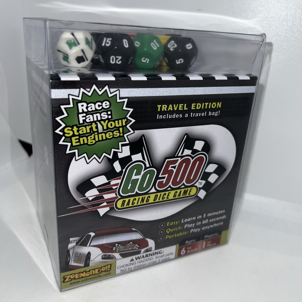Go500 Racing Dice Game - Fun for Kids and Adults, Perfect for Nascar Racing Fans